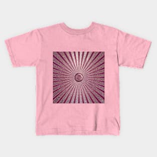 pink geometric design - retro circus Kids T-Shirt